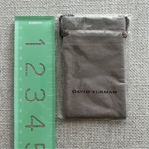 DAVID YURMAN Gray Velour Drawstring Pouch